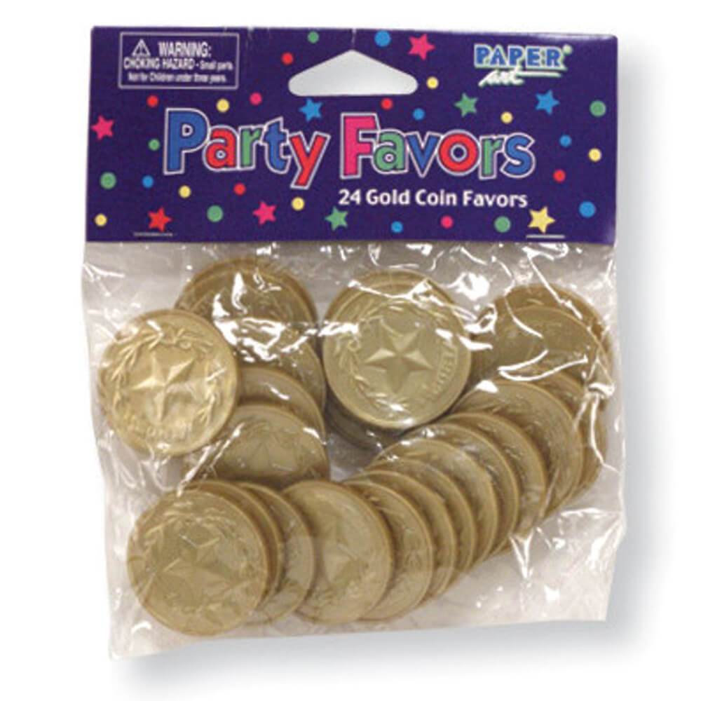 Party Favors Gold Coin 24ct 