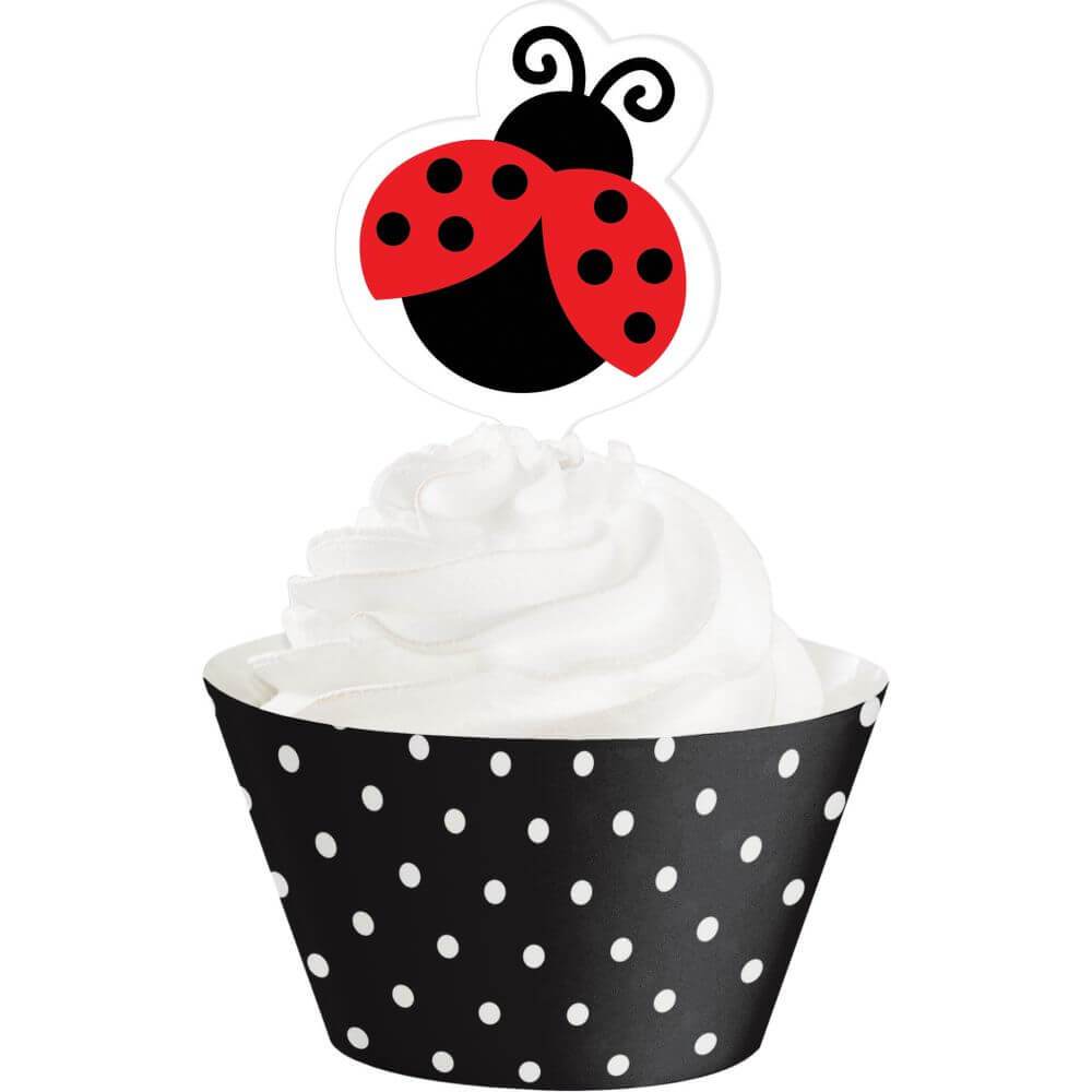 Ladybug Fancy, Cupcake Wrappers 