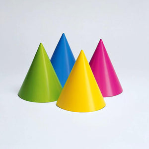 Neon Colors Party Hats Assorted