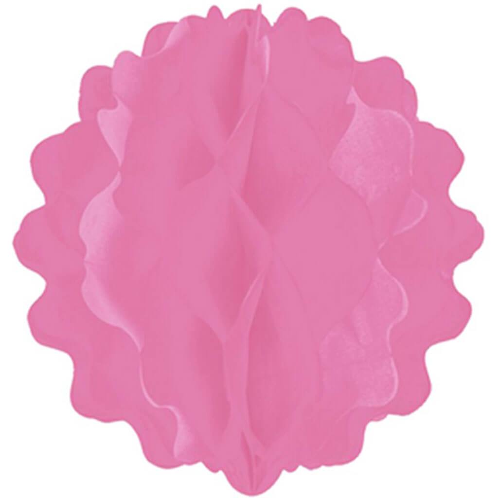 Tissue Paper Decor Ball 8In Pink