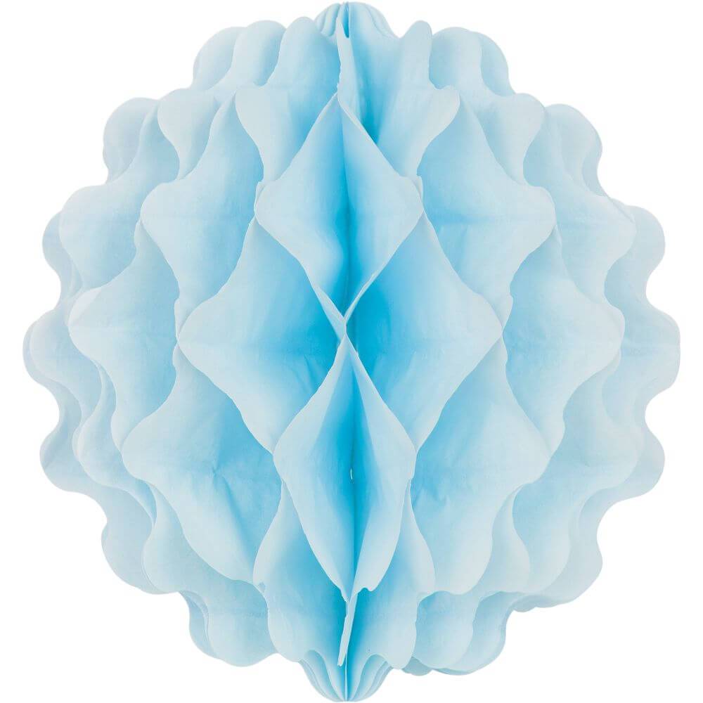 Paper Decor Ball 8in, Pastel Blue 