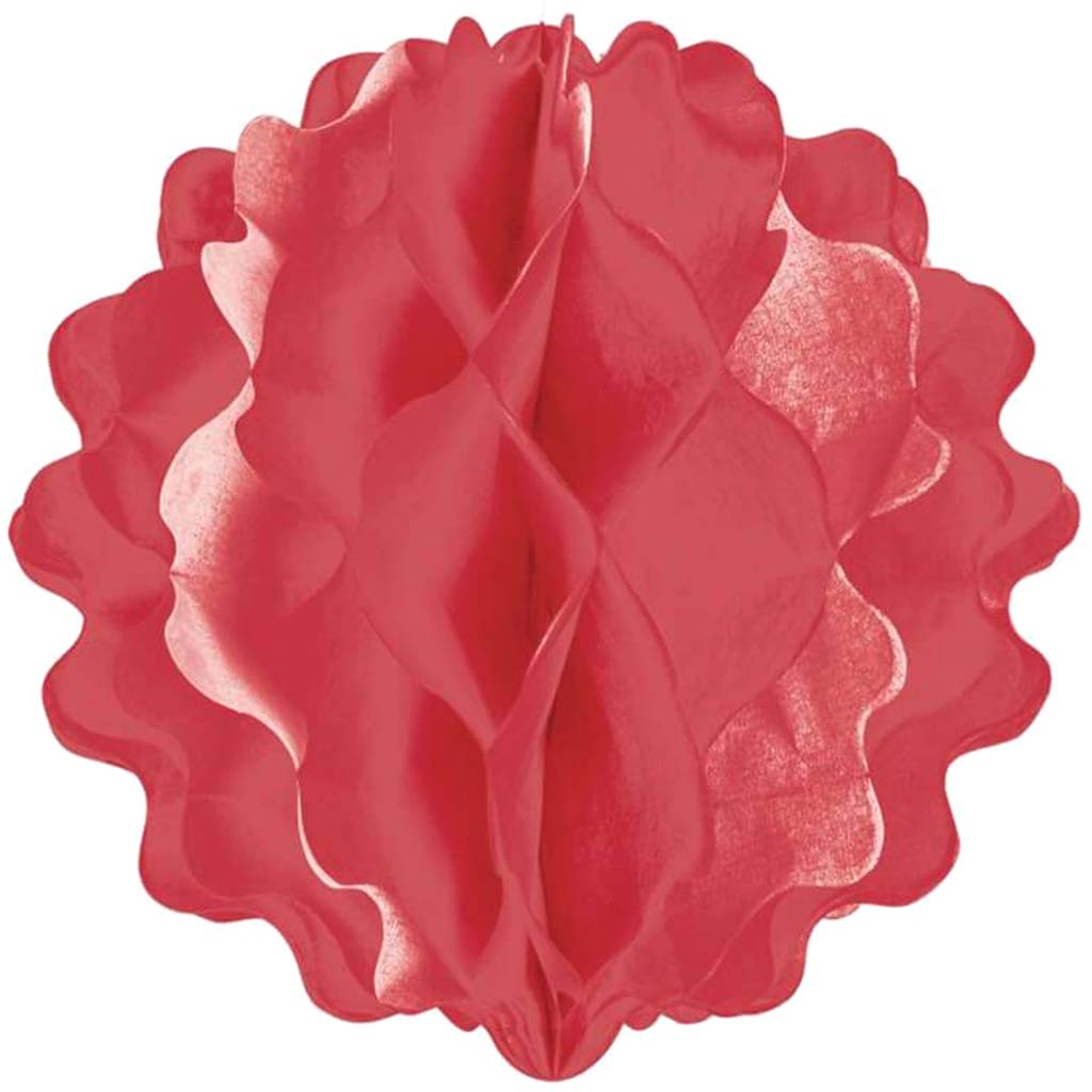 Paper Decor Ball Red 8in 