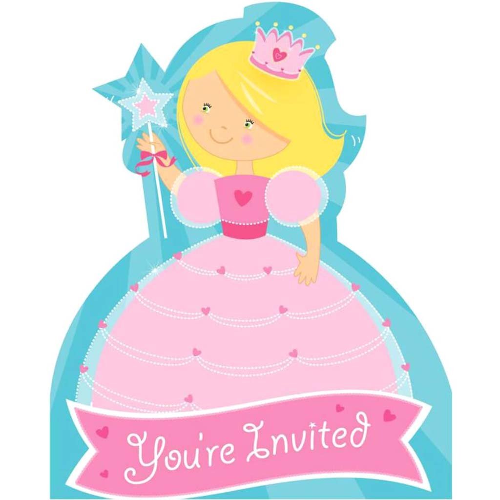 Fairytale Princess, Invitations 8ct 