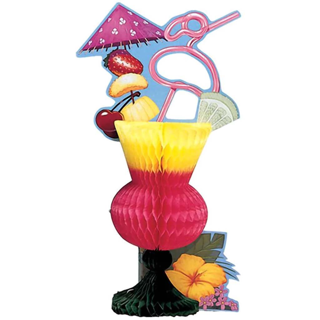 Tropical Drink Luau Centerpiece 