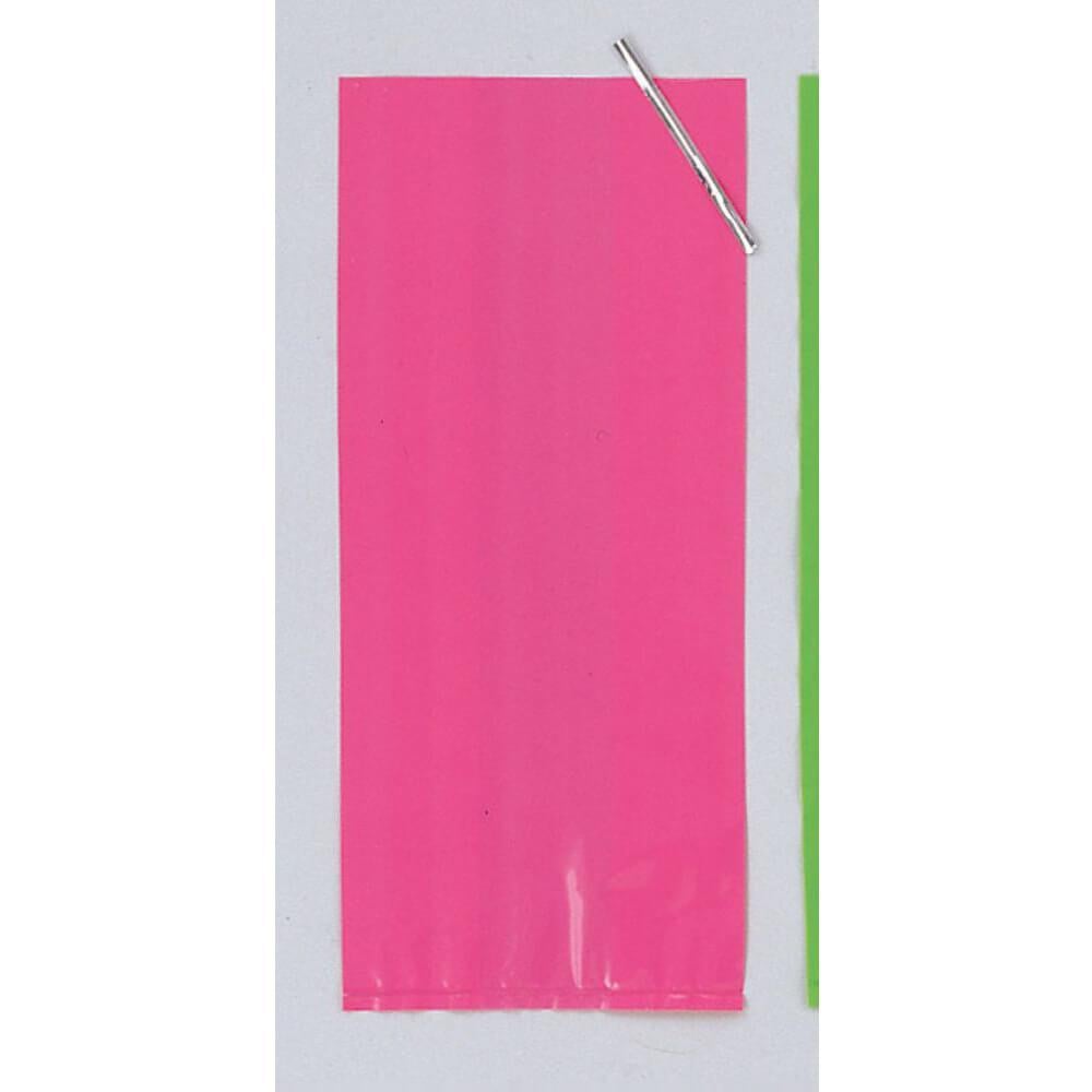 Cello Bags 20ct, Hot Pink 