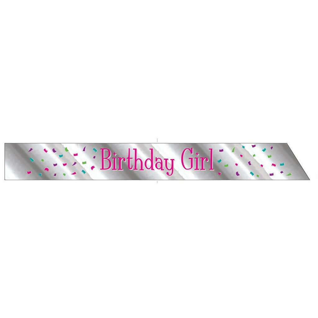 Birthday Girl Foil Sash