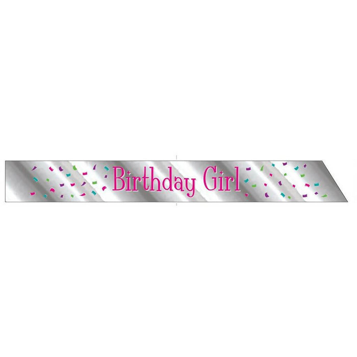 Birthday Girl Foil Sash