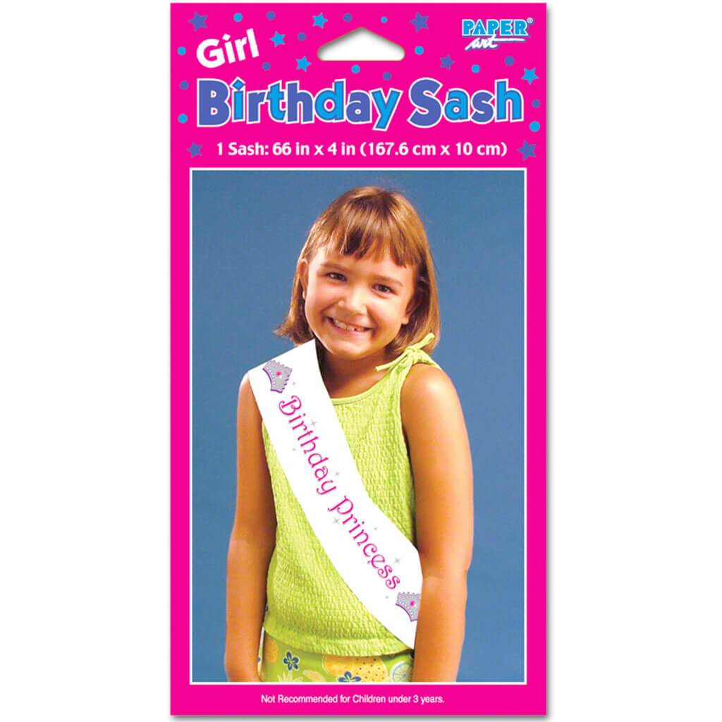 Birthday Girl Sash Princess