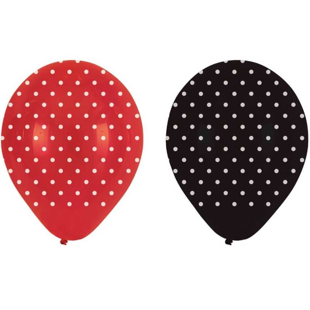 Ladybug Fancy, Latex Balloon 12in 