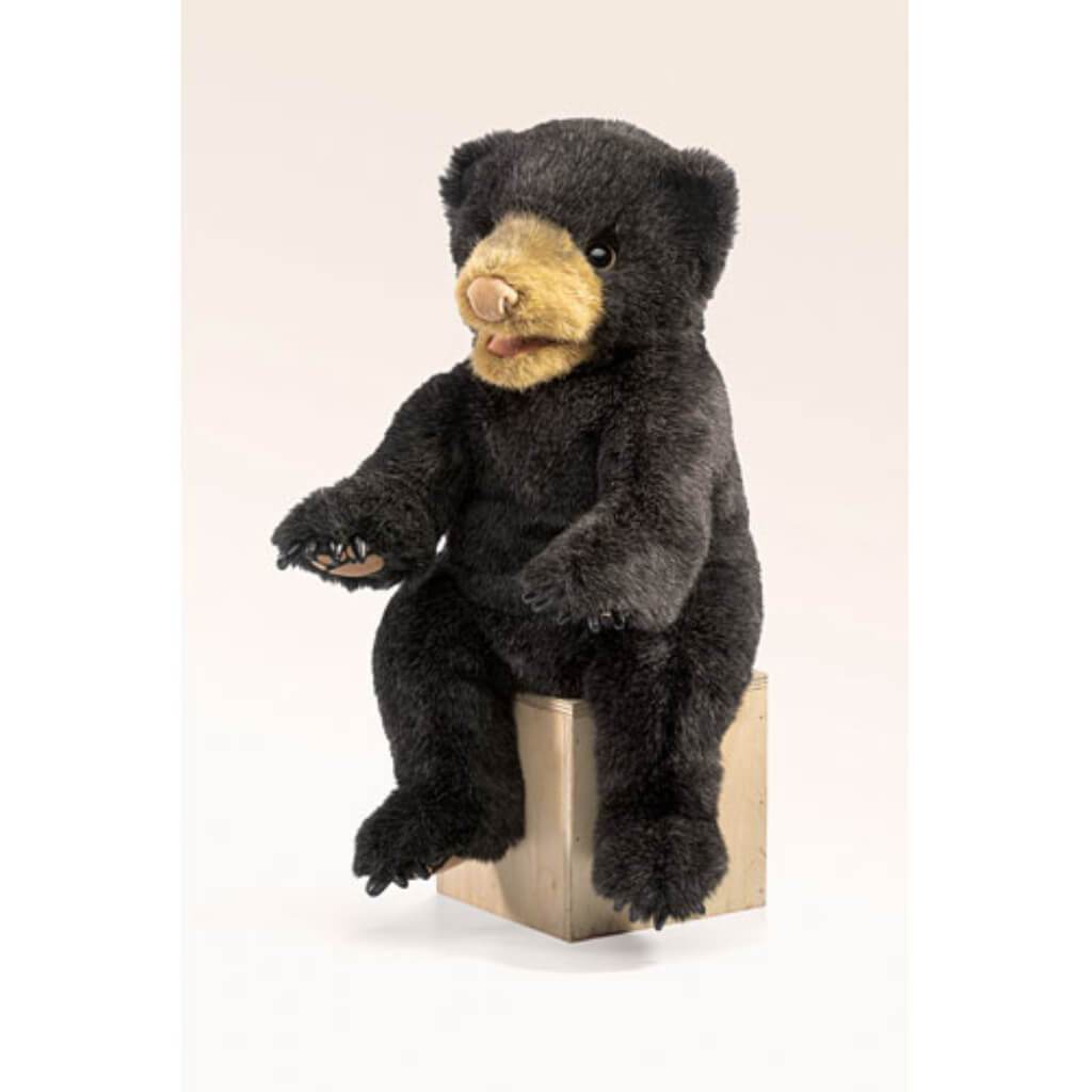 Bear Cub Puppet Black 