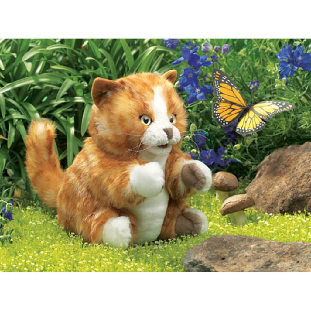 Orange Tabby Kitten Puppet 1 