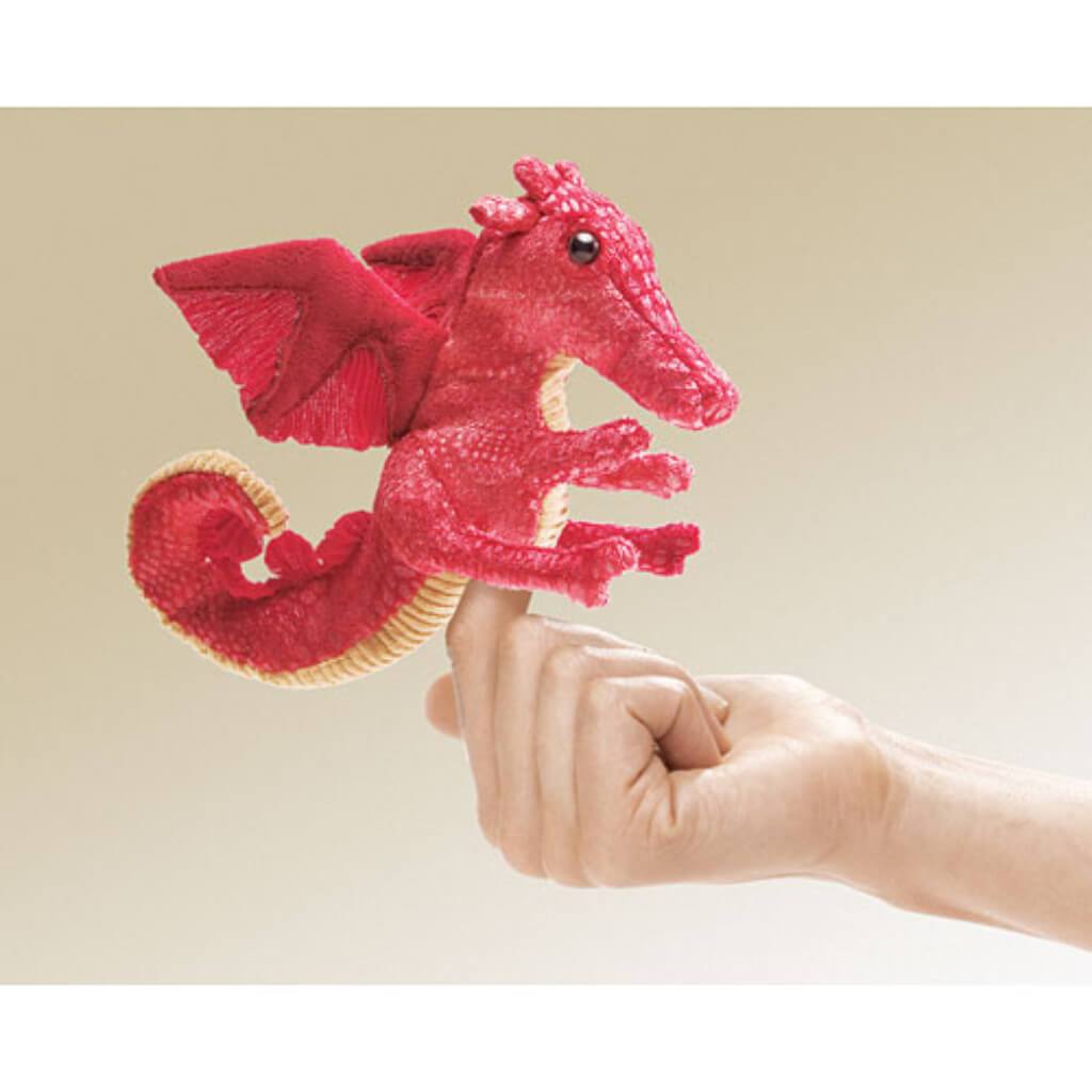 Mini Red Dragon Puppet 