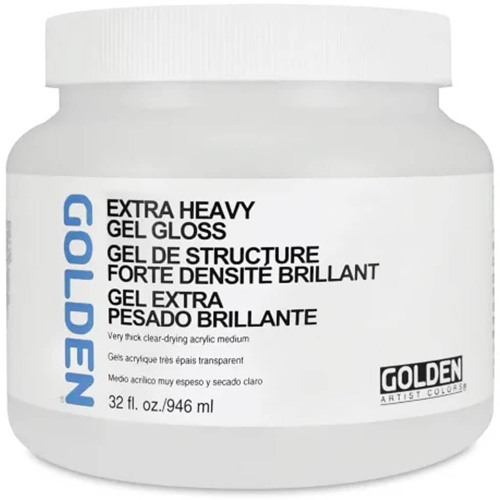 Golden Extra Heavy Acrylic Gel Medium Gloss 32oz