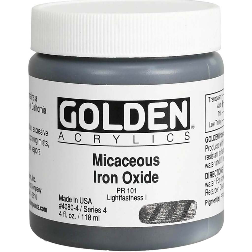 Golden Heavy Body Acrylic Iridescent Paint 4oz