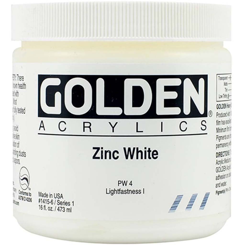 Heavy Body Acrylics 16oz Zinc White