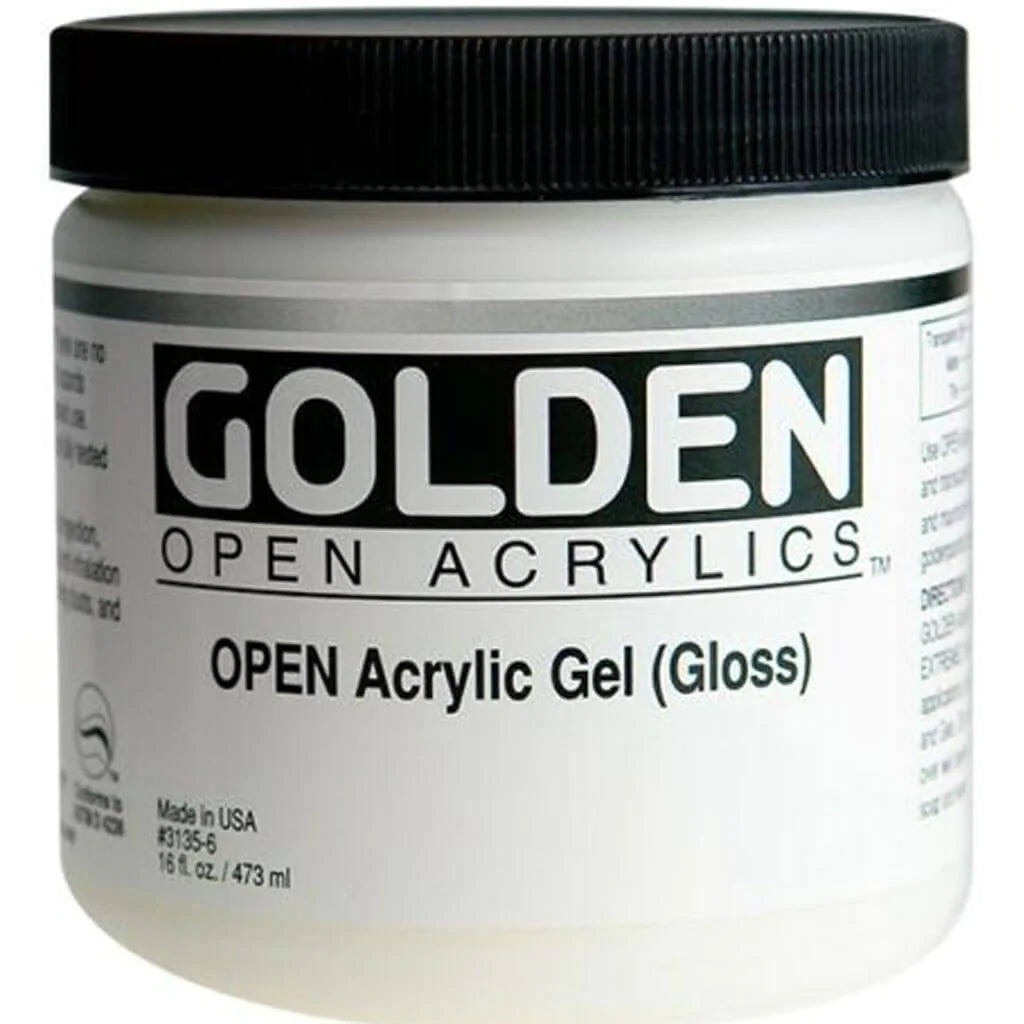 Golden Open Acrylic Gel Medium Gloss 16oz