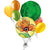 Foil Balloon Flower Yellow Orange 18in