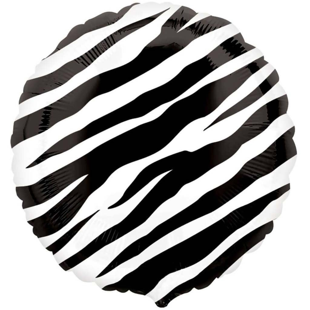 Balloon Foil Zebra  18in