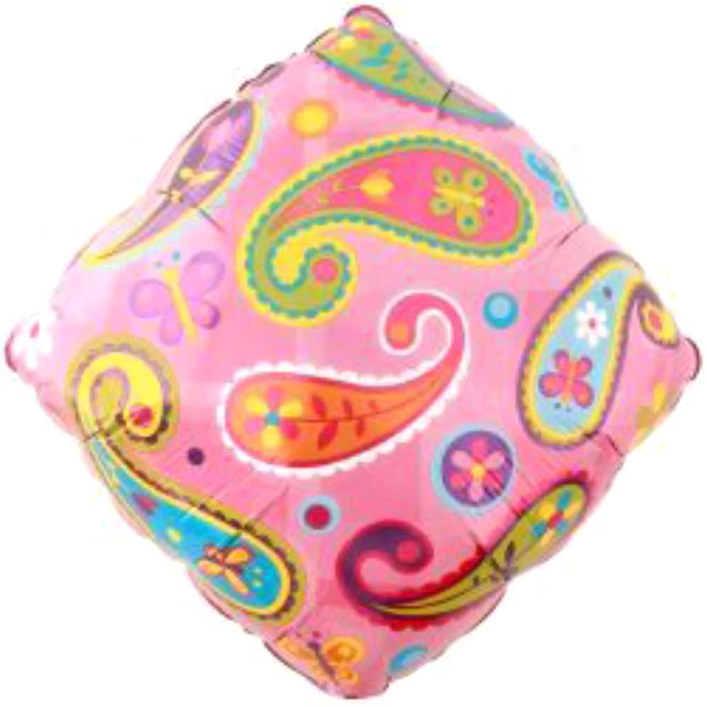 Foil Balloon Paisley Accent Pattern 18in 