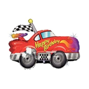 Happy Birthday Car Holographic 34in