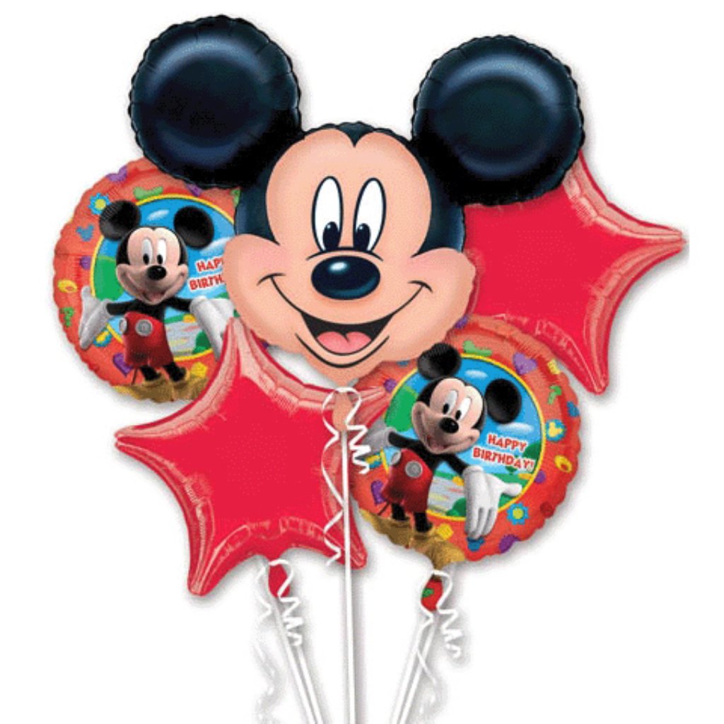 Foil Bouquet Mickey Mouse Birthday 5Pcs