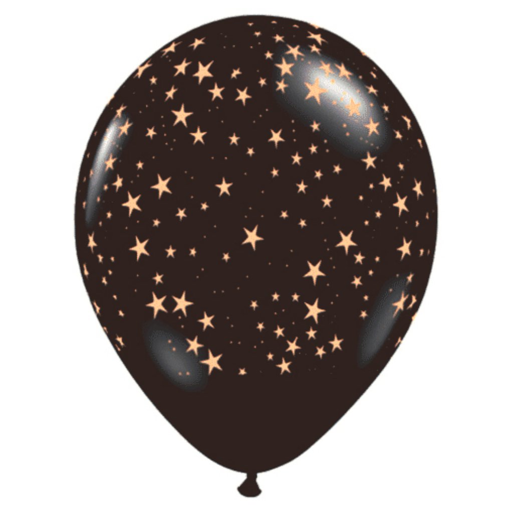 Stars A Round Latex Balloon 11in