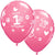 1St Birthday Circle Heart Girl Latex Balloon 11in 