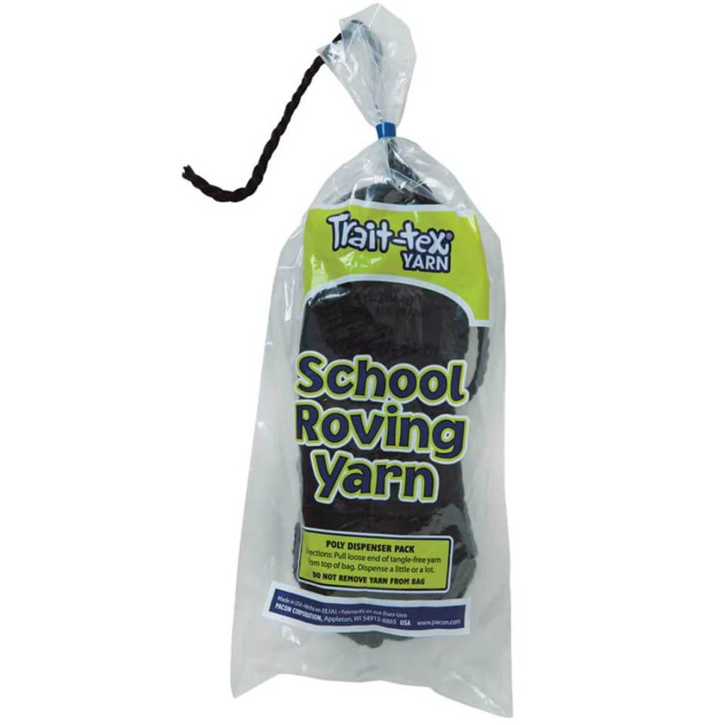 School Roving Yarn 3Ply 8oz Black