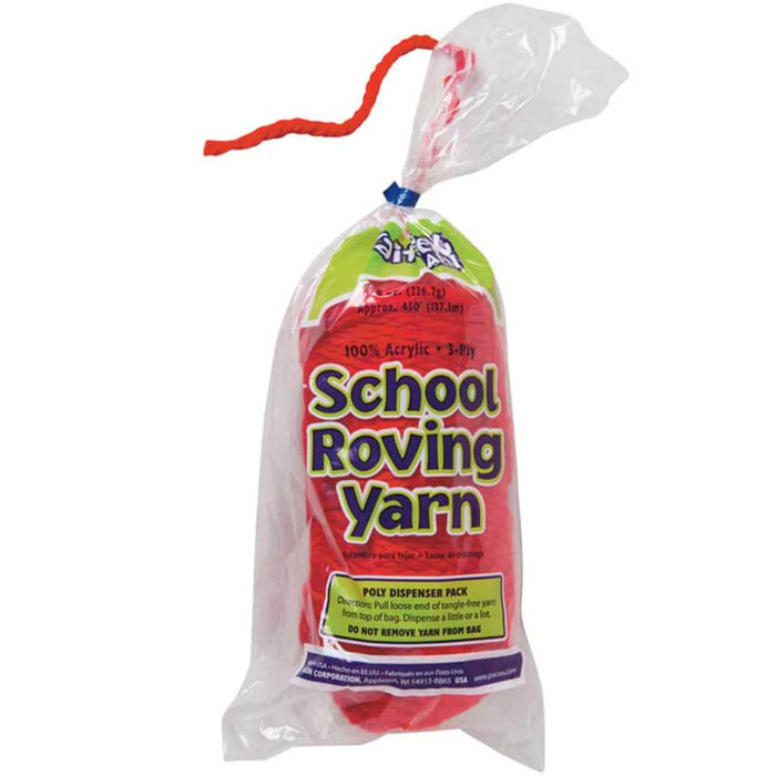 School Roving Yarn 3Ply 8oz Red