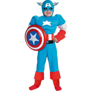 Captain America Deluxe Muscle Costume 