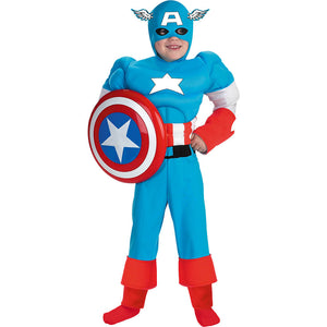 Captain America Deluxe Muscle Costume
