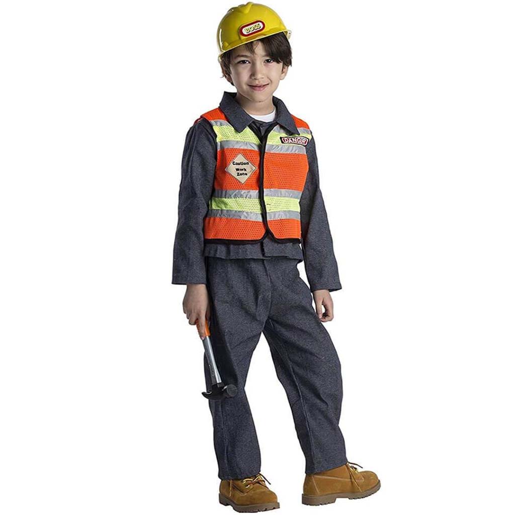 Construction Worker Costume (8-10) Medium