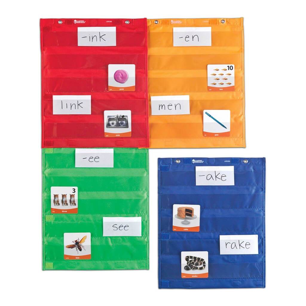 Magnetic Pocket Chart Squares Set of 4 