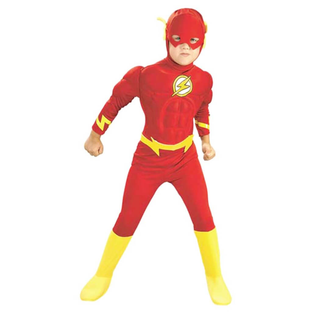 The Flash Deluxe Child Costume, 4 to 6 Small