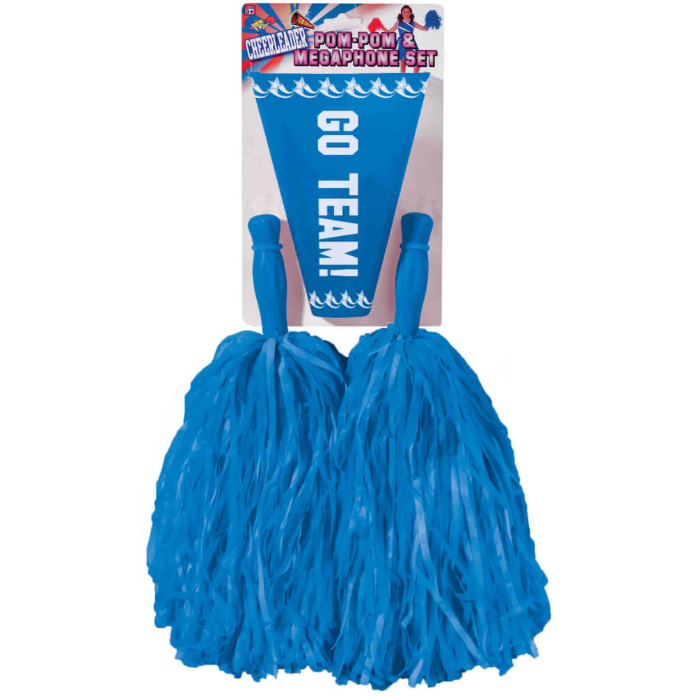 POM-POM &amp; MEGAPHONE SET BLUE 