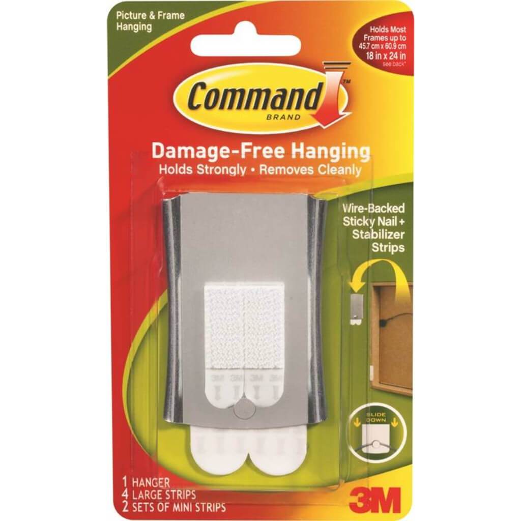 Command Jumbo Universal Picture Hanger with Stabilizer Strips