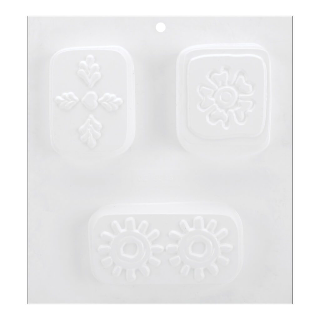 Soap Molder Heart Flower Sun Design 