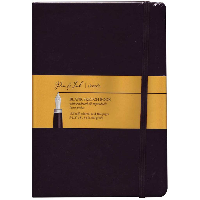 Pen & Ink Sketch Books Landscape Medium Weight Blank Sketch Book 5.5in x 3.5in
