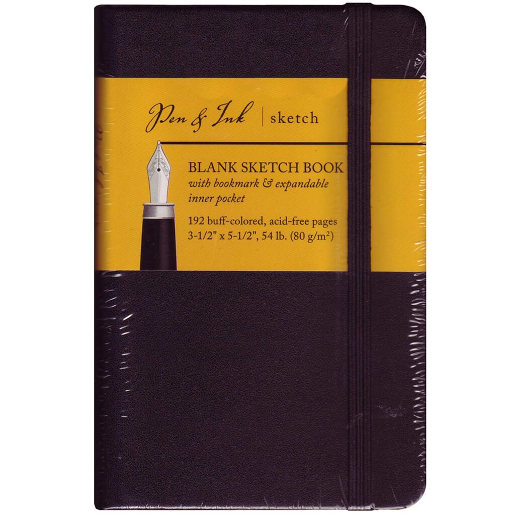 Pen &amp; Ink Sketch Books Portrait Medium Weight Blank Sketch Book 5.5in x 3.5in