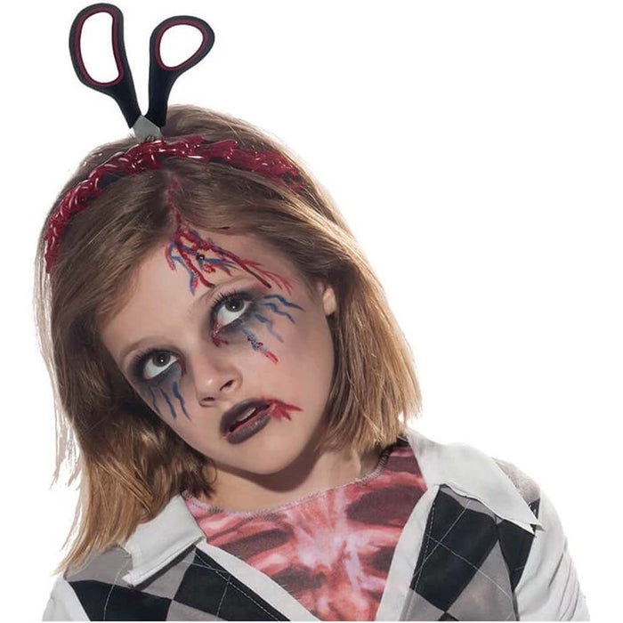 Headband with Scissor & Blood
