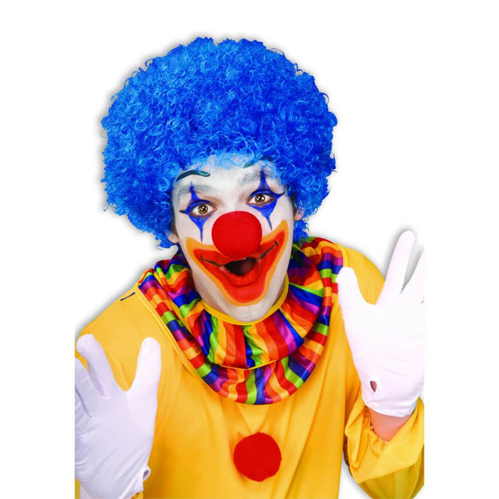 Afro Clown Wig Blue