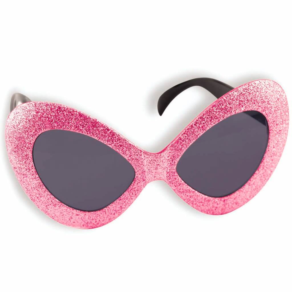 Mod Glitter Glasses Magenta