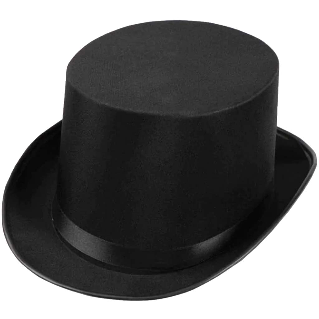 Deluxe Satin Top Hat Black