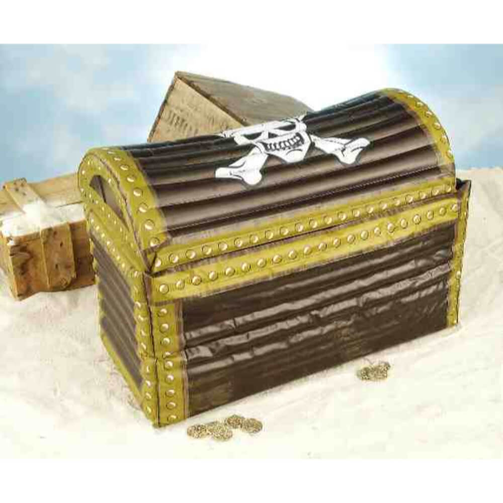 INFLATABLE TREASURE CHEST 24"WIDE,12"DEEP,12-1/2"HIGH 