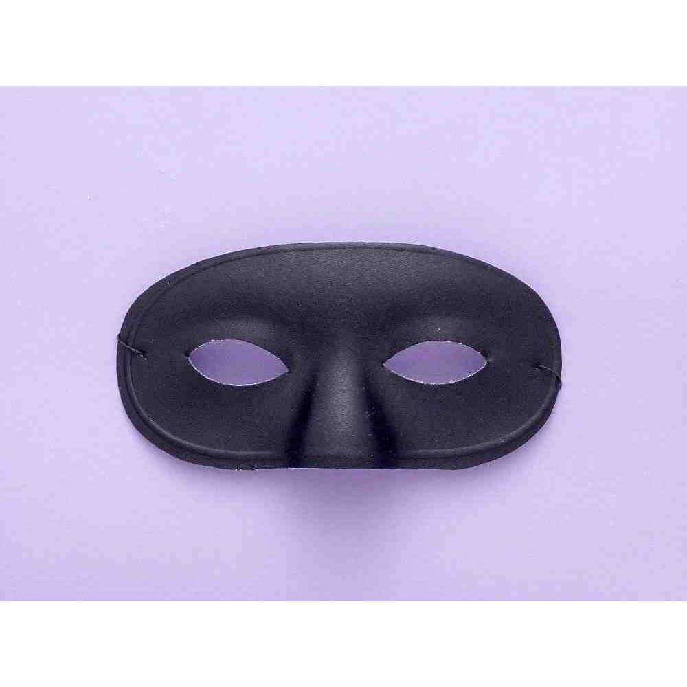 Half Mask Deluxe Domino Black