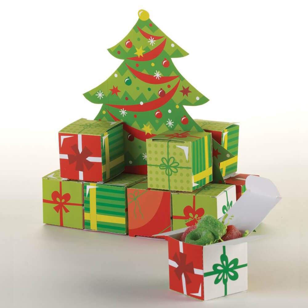 Christmas Tree Favor Boxes, Centerpiece 