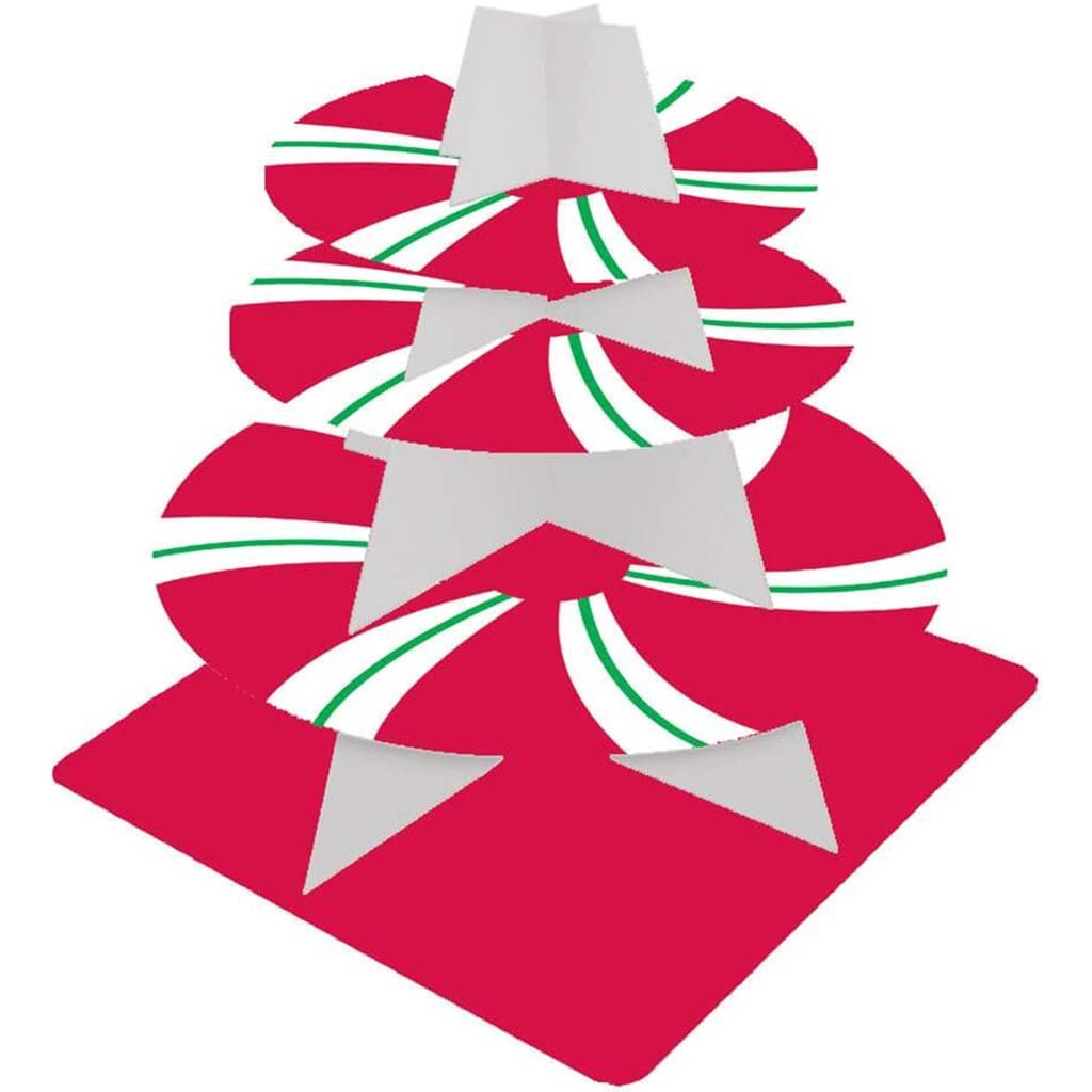 Tiered Server Peppermint Swirl, Cupcake Stands, 