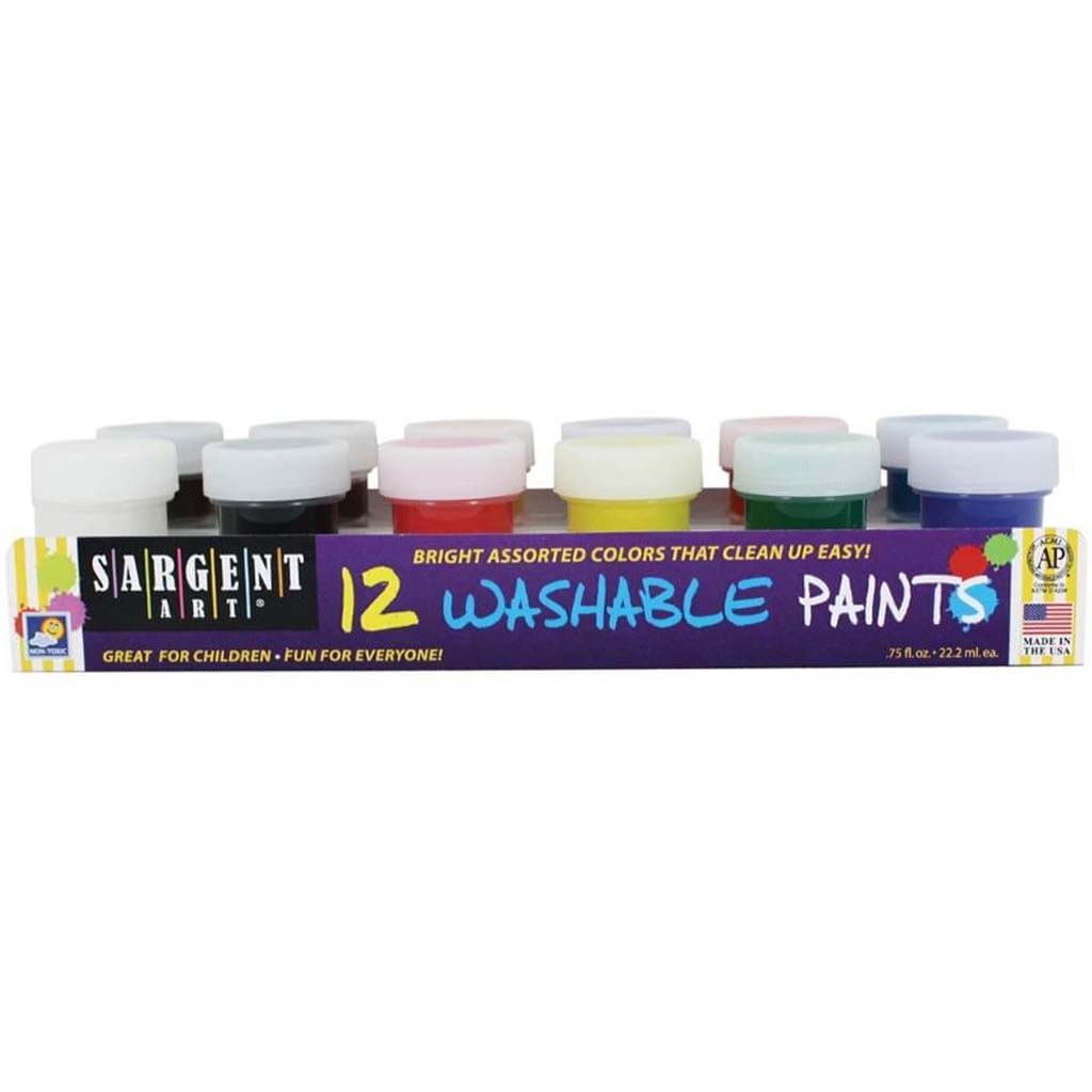 Washable Poster Paint Set  12ct