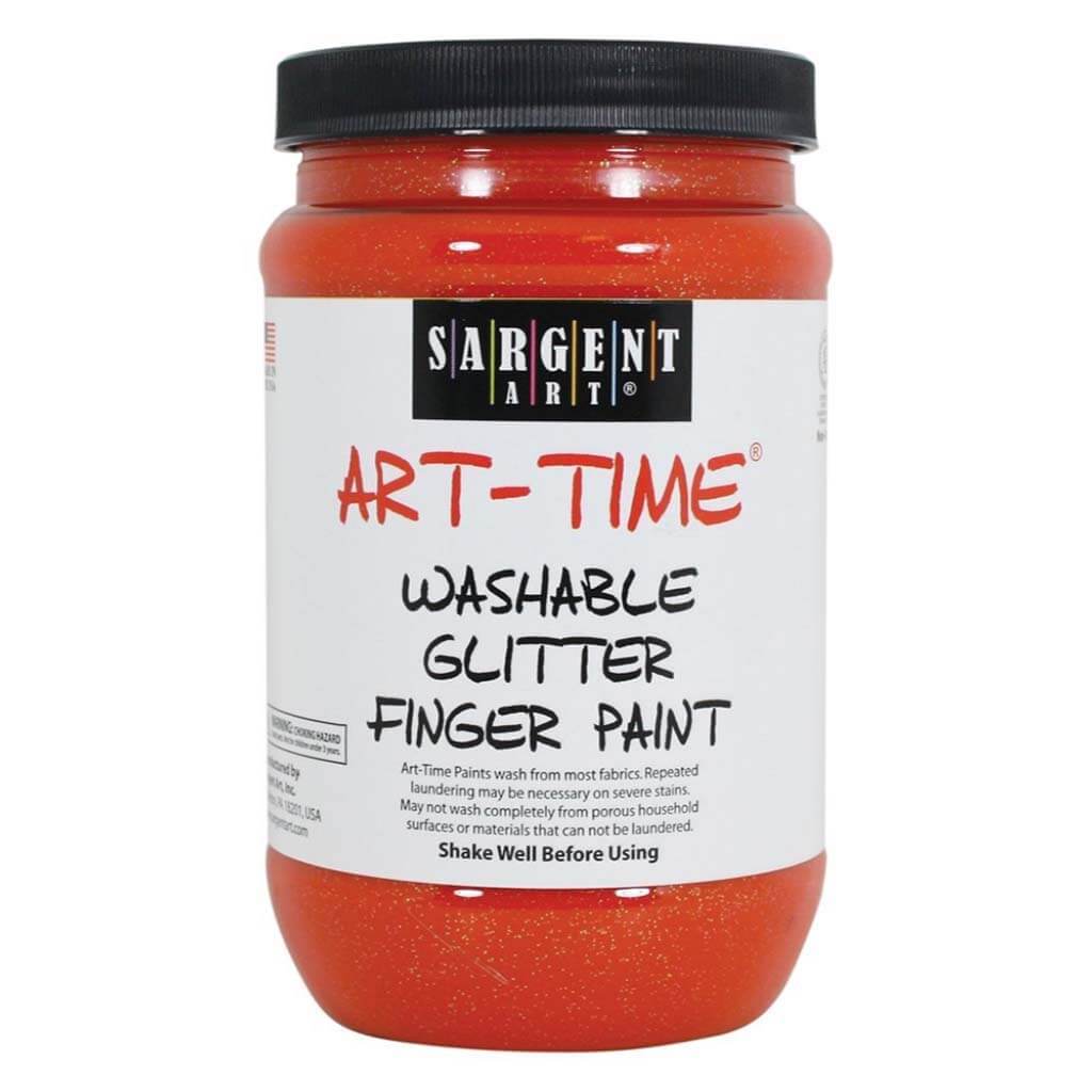 Art Time Washable Glitter Finger Paint 16oz