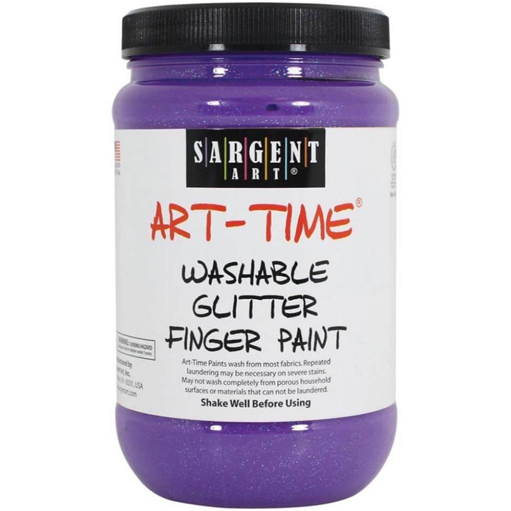 Art Time Washable Glitter Finger Paint 16oz